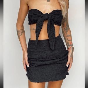 Princess Polly Matilda Set Black Size Six sold out worn once! Perfect condition